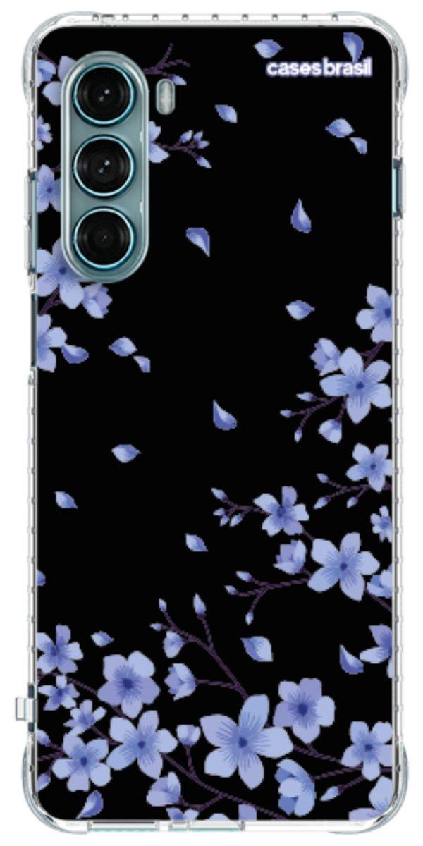 Capinha para Celular Flores de Cerejeira Azuis