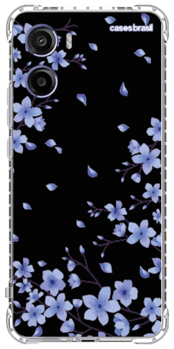 Capinha para Celular Flores de Cerejeira Azuis