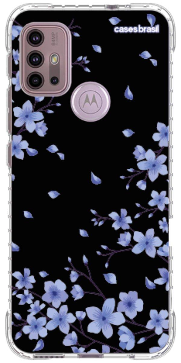 Capinha para Celular Flores de Cerejeira Azuis