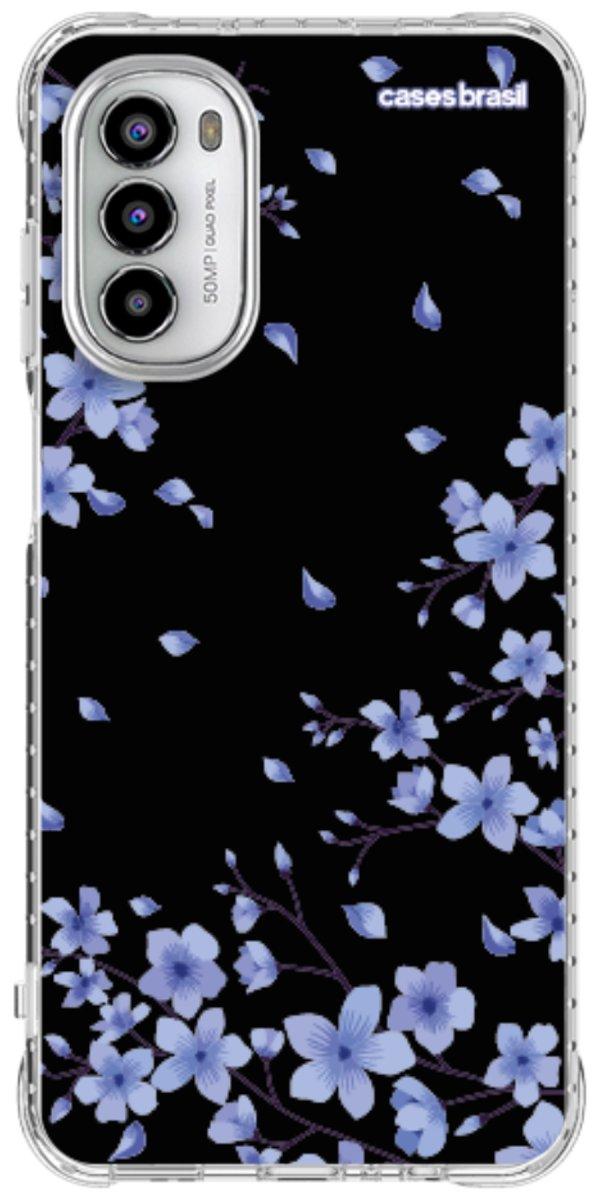 Capinha para Celular Flores de Cerejeira Azuis