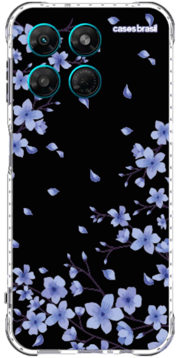 Capinha para Celular Flores de Cerejeira Azuis