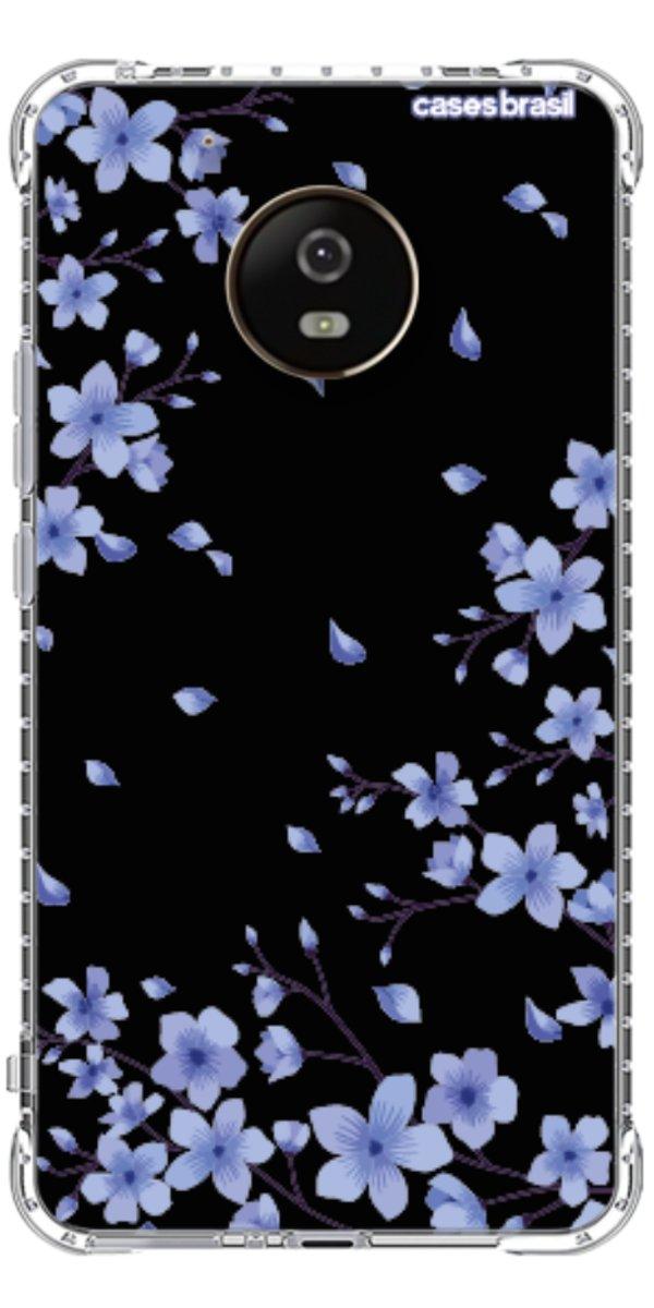Capinha para Celular Flores de Cerejeira Azuis