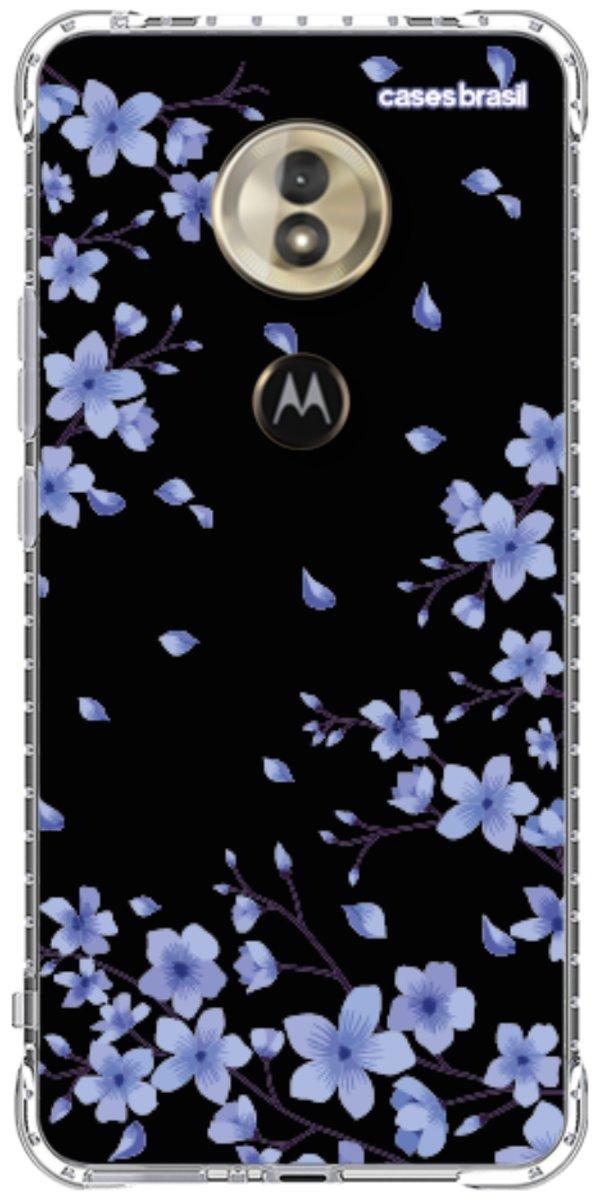 Capinha para Celular Flores de Cerejeira Azuis