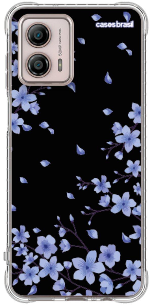 Capinha para Celular Flores de Cerejeira Azuis