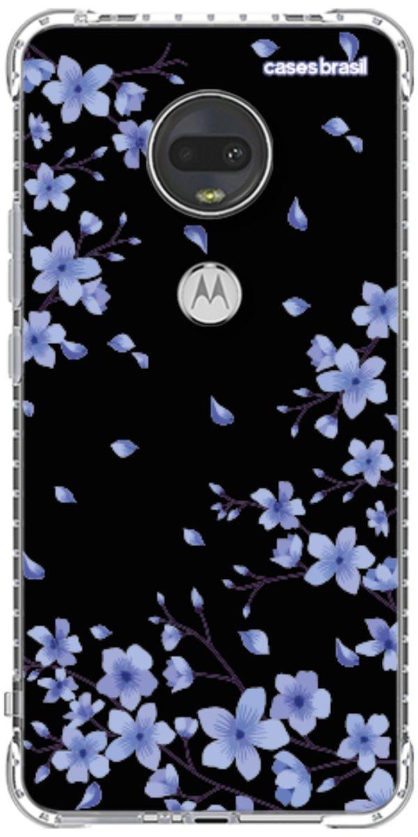 Capinha para Celular Flores de Cerejeira Azuis