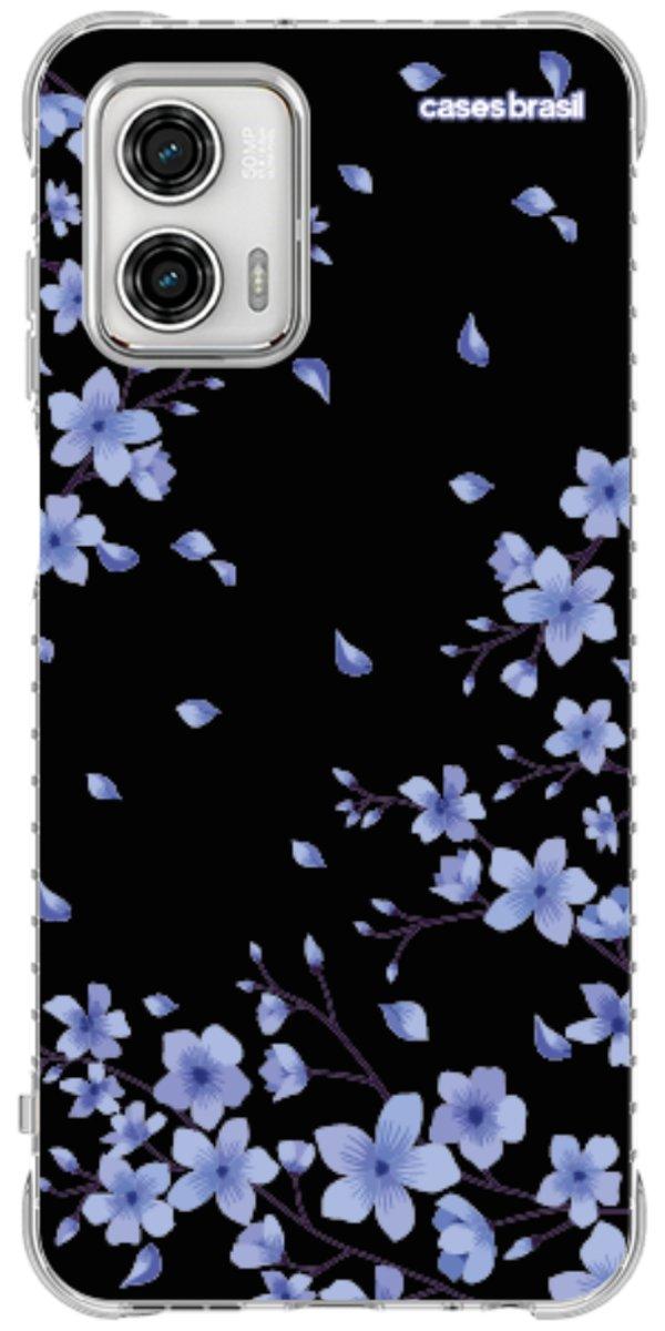 Capinha para Celular Flores de Cerejeira Azuis