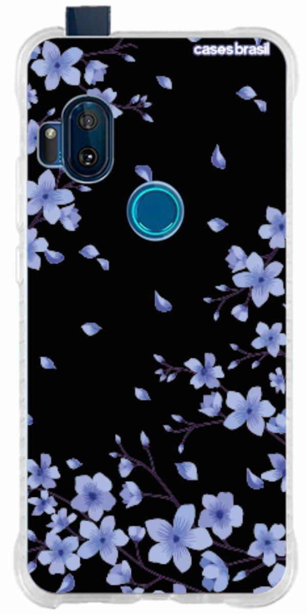 Capinha para Celular Flores de Cerejeira Azuis