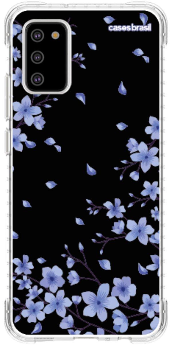 Capinha para Celular Flores de Cerejeira Azuis