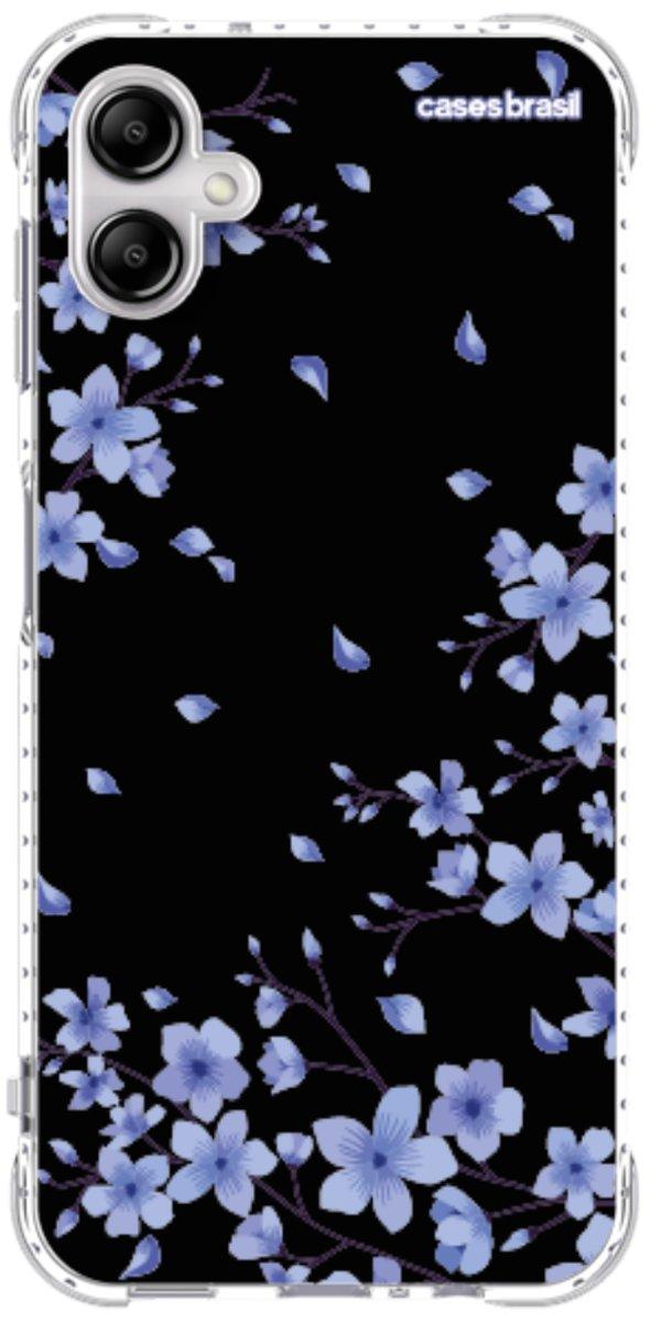 Capinha para Celular Flores de Cerejeira Azuis