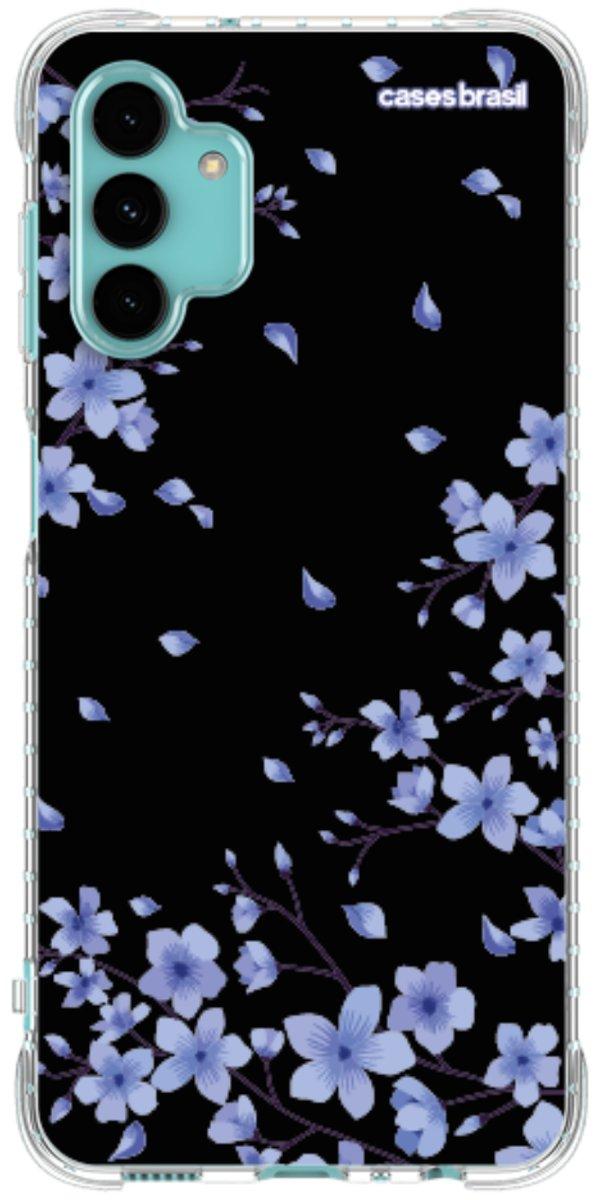 Capinha para Celular Flores de Cerejeira Azuis