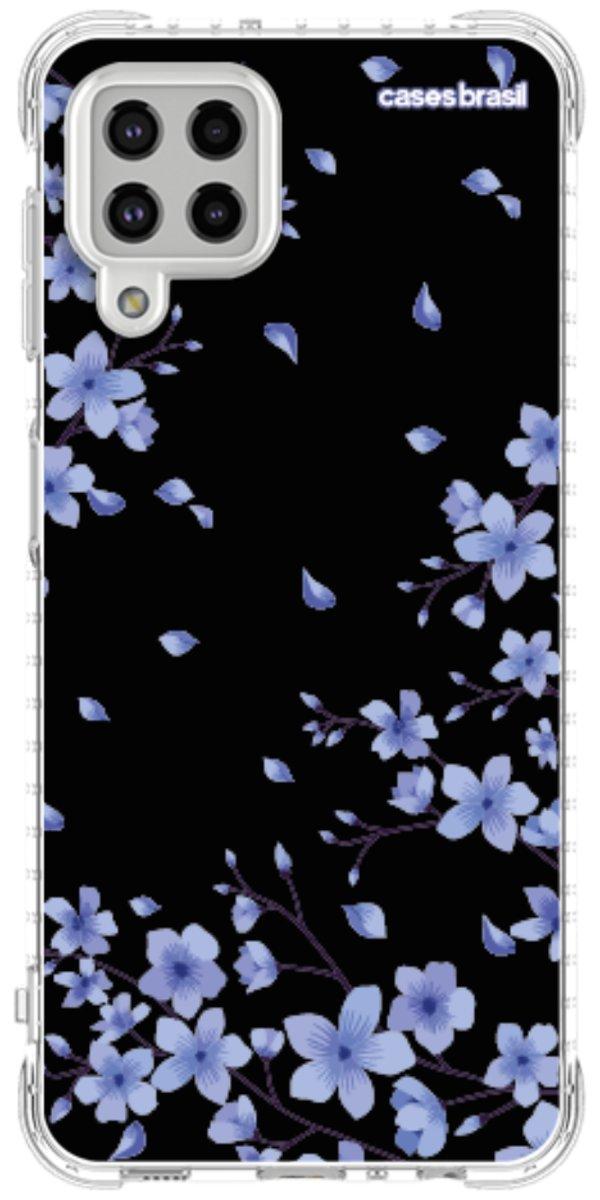Capinha para Celular Flores de Cerejeira Azuis