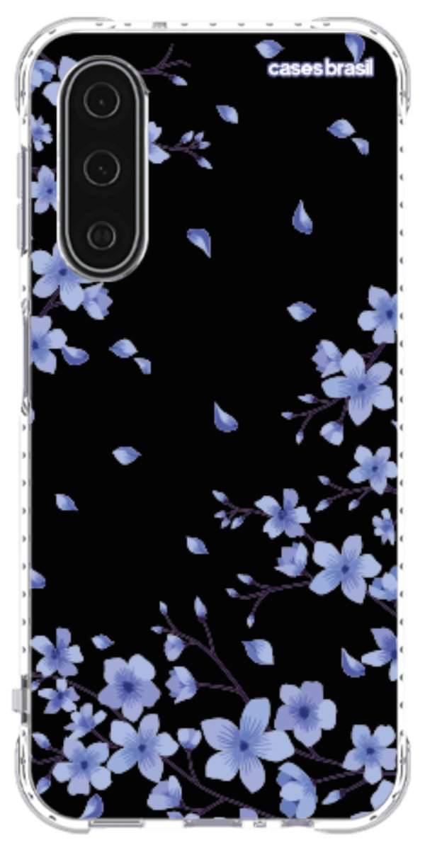 Capinha para Celular Flores de Cerejeira Azuis