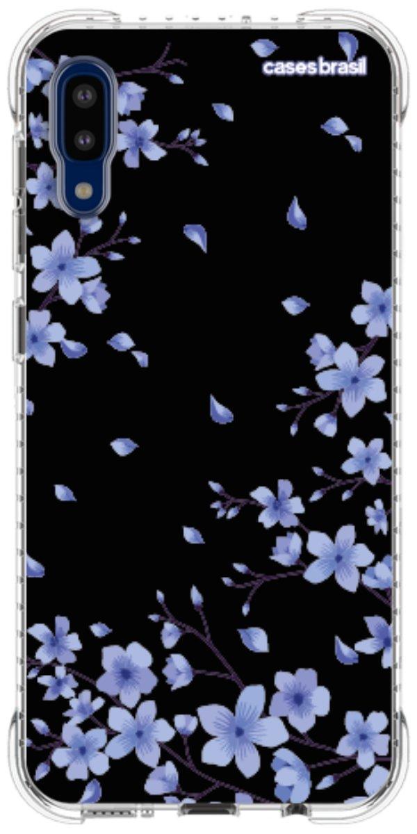 Capinha para Celular Flores de Cerejeira Azuis