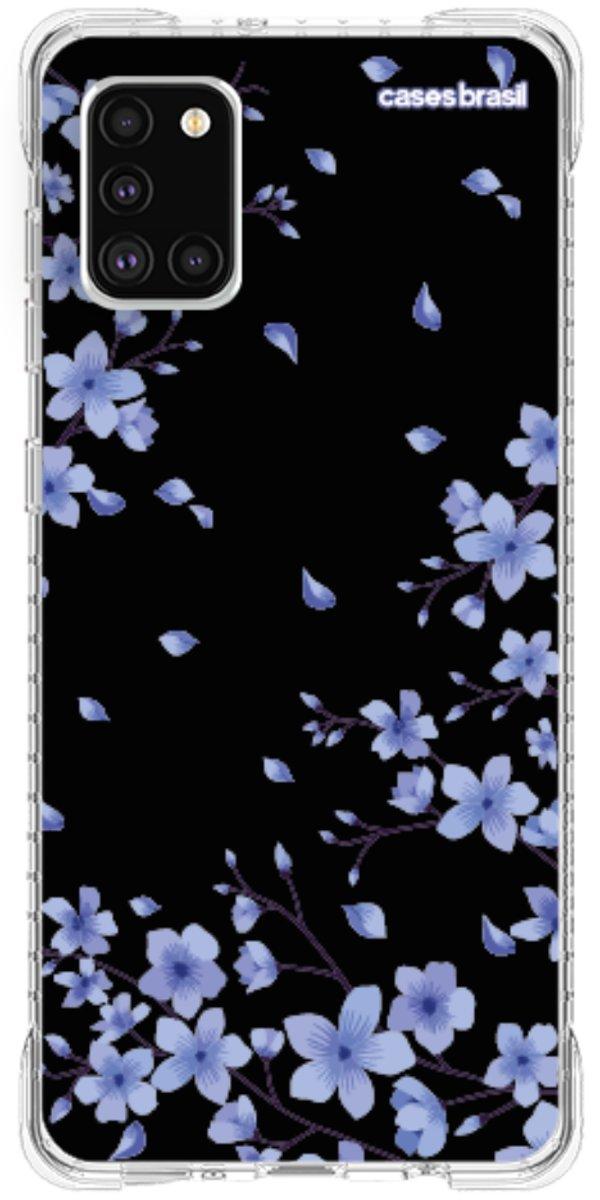 Capinha para Celular Flores de Cerejeira Azuis