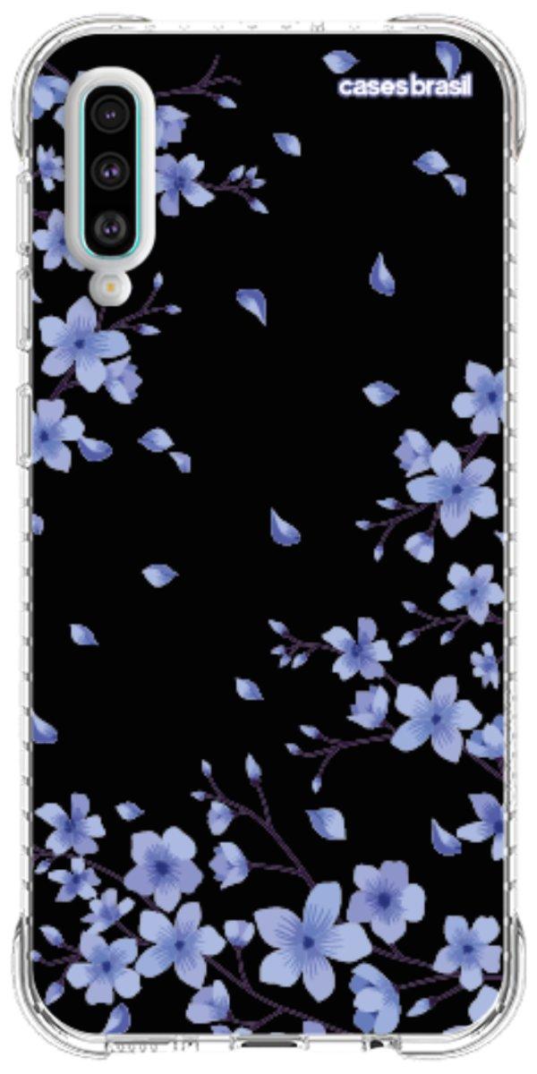Capinha para Celular Flores de Cerejeira Azuis