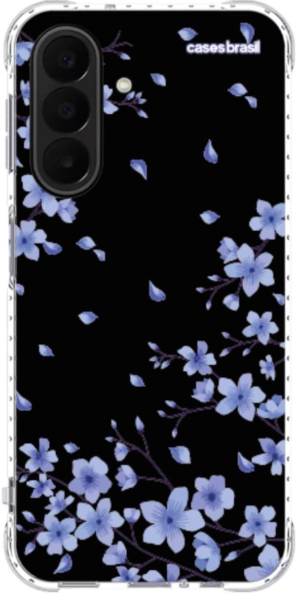 Capinha para Celular Flores de Cerejeira Azuis