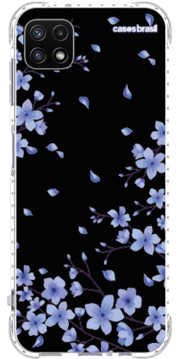 Capinha para Celular Flores de Cerejeira Azuis