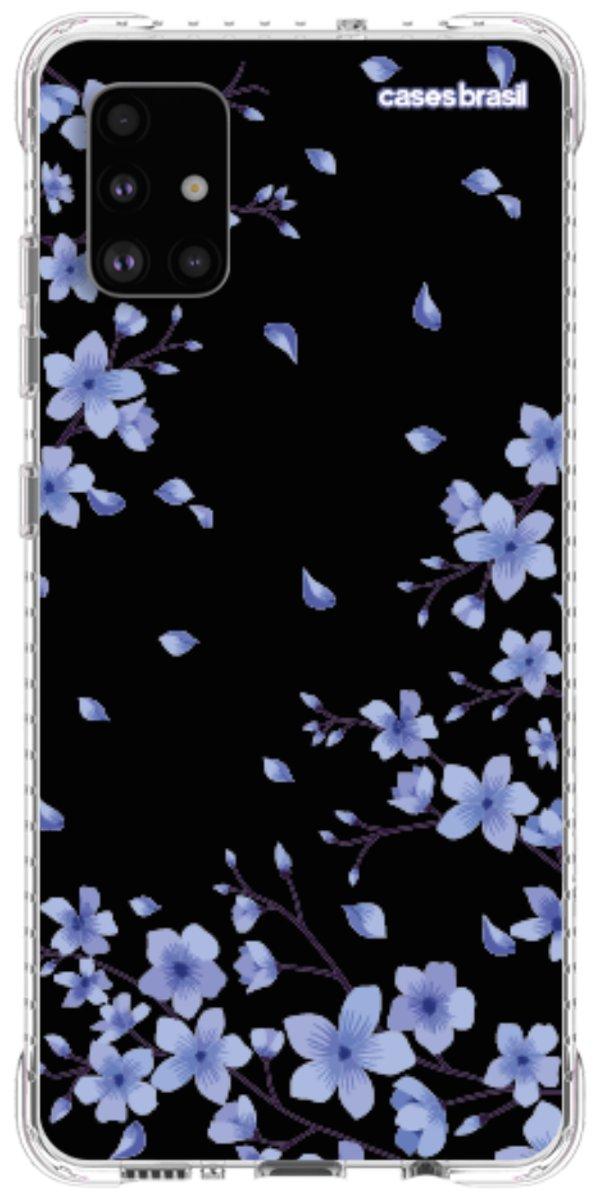Capinha para Celular Flores de Cerejeira Azuis