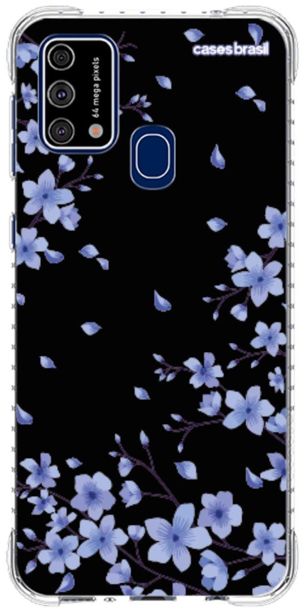 Capinha para Celular Flores de Cerejeira Azuis