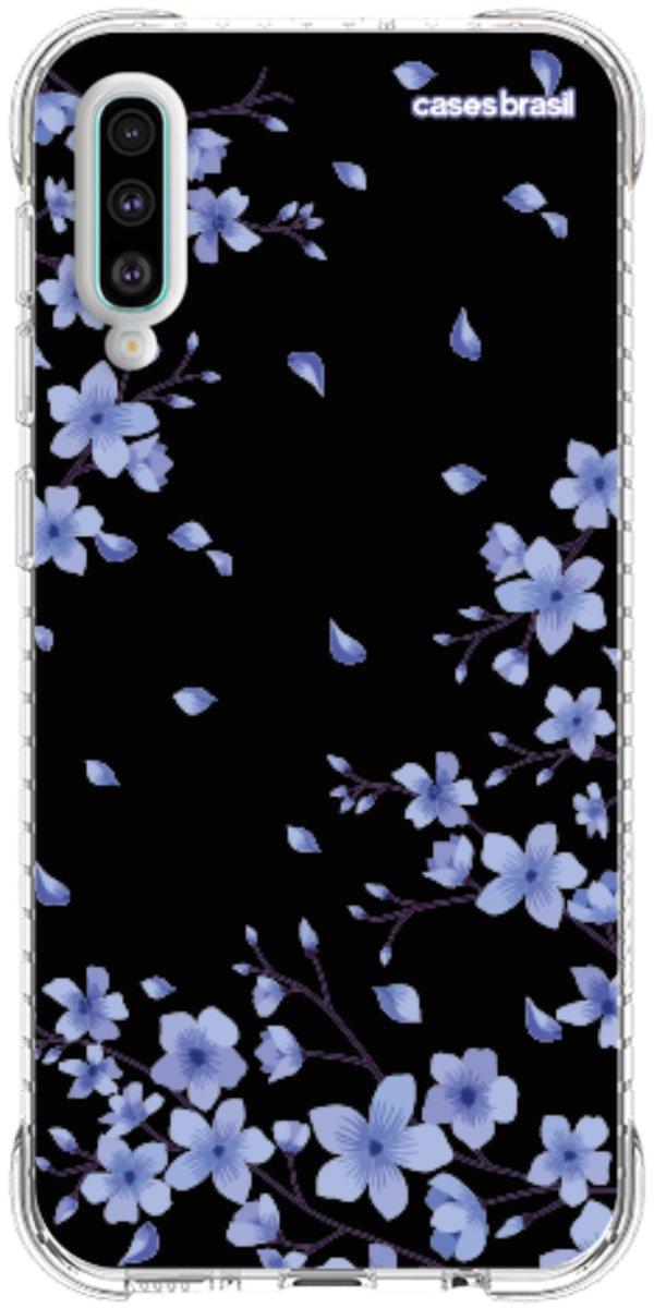 Capinha para Celular Flores de Cerejeira Azuis
