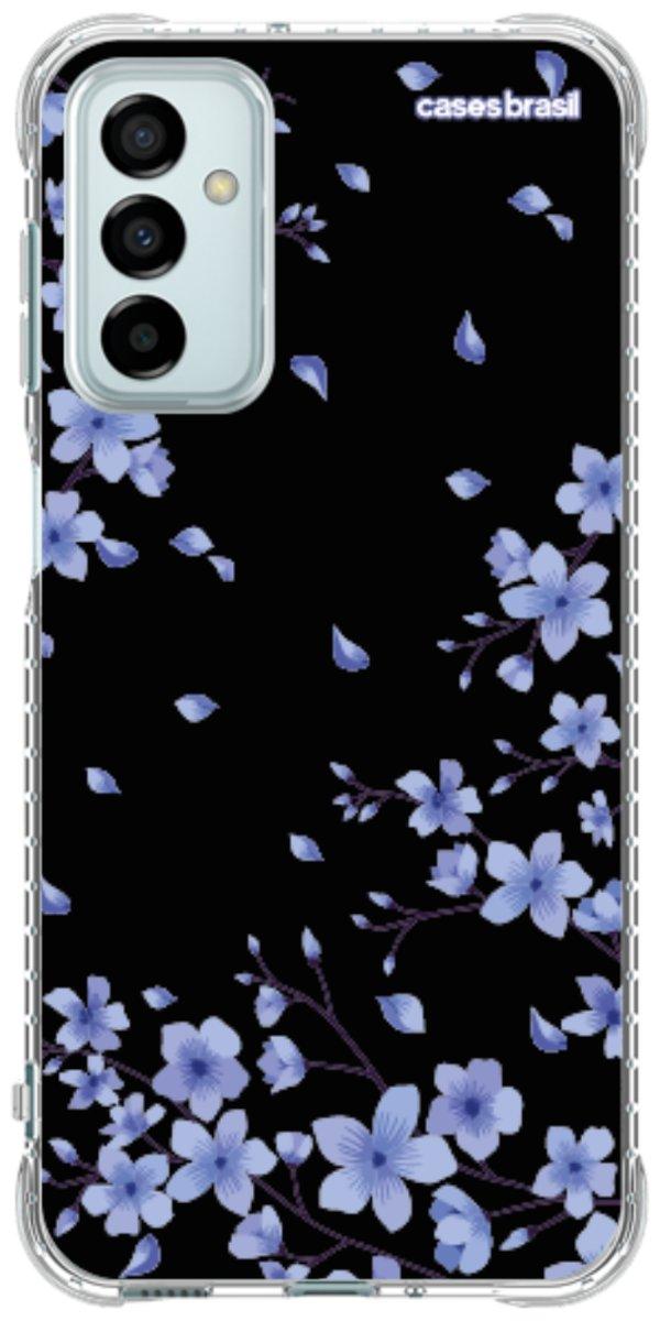 Capinha para Celular Flores de Cerejeira Azuis