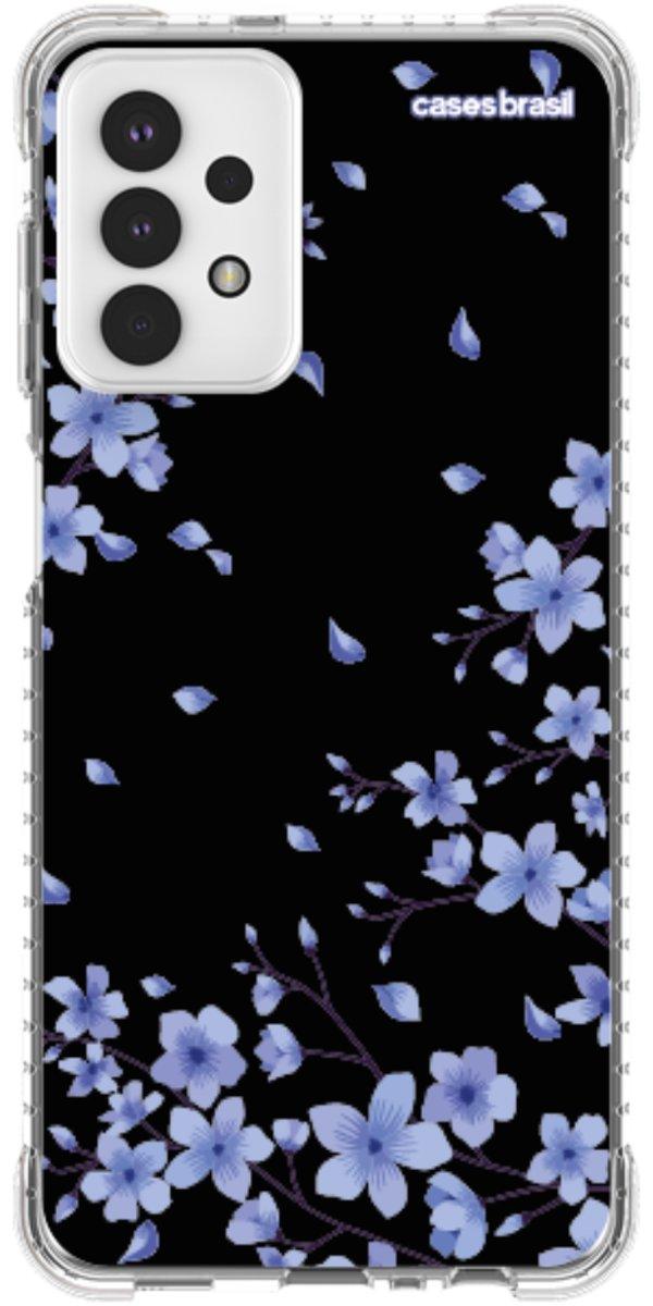 Capinha para Celular Flores de Cerejeira Azuis