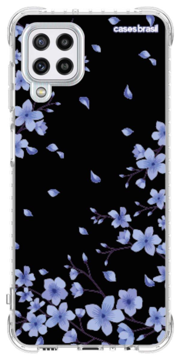 Capinha para Celular Flores de Cerejeira Azuis