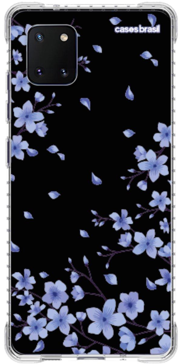 Capinha para Celular Flores de Cerejeira Azuis