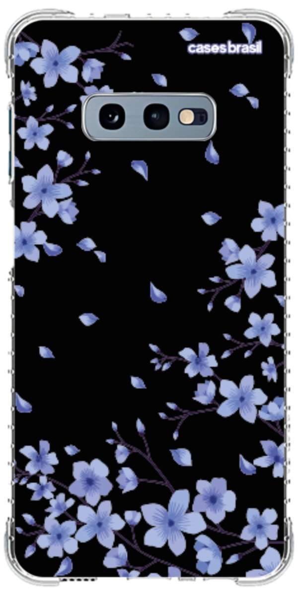 Capinha para Celular Flores de Cerejeira Azuis