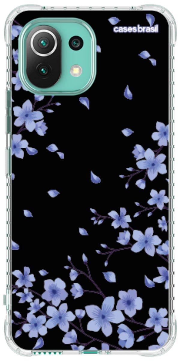 Capinha para Celular Flores de Cerejeira Azuis