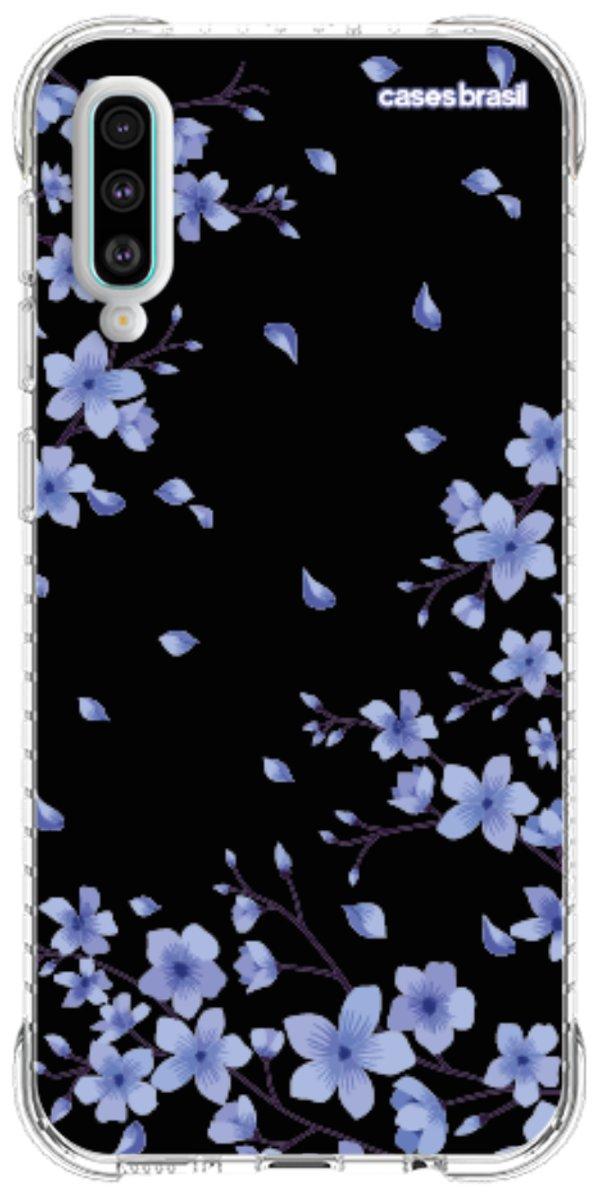 Capinha para Celular Flores de Cerejeira Azuis