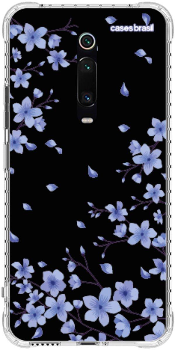 Capinha para Celular Flores de Cerejeira Azuis