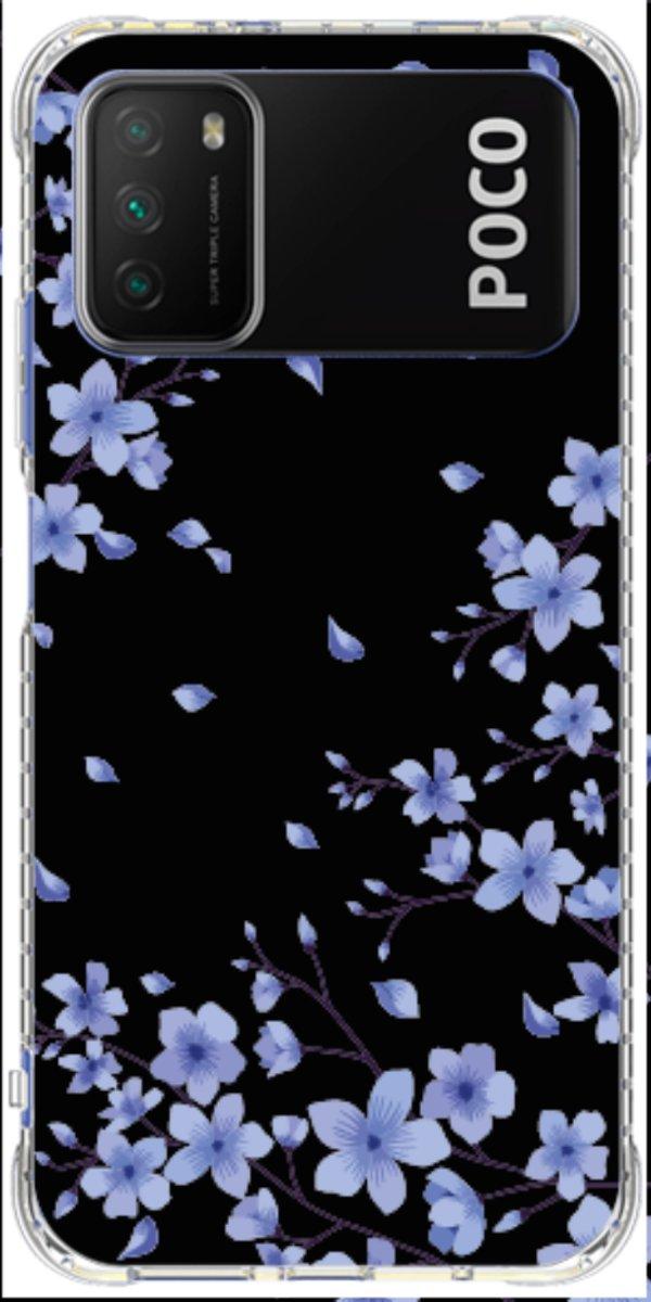 Capinha para Celular Flores de Cerejeira Azuis