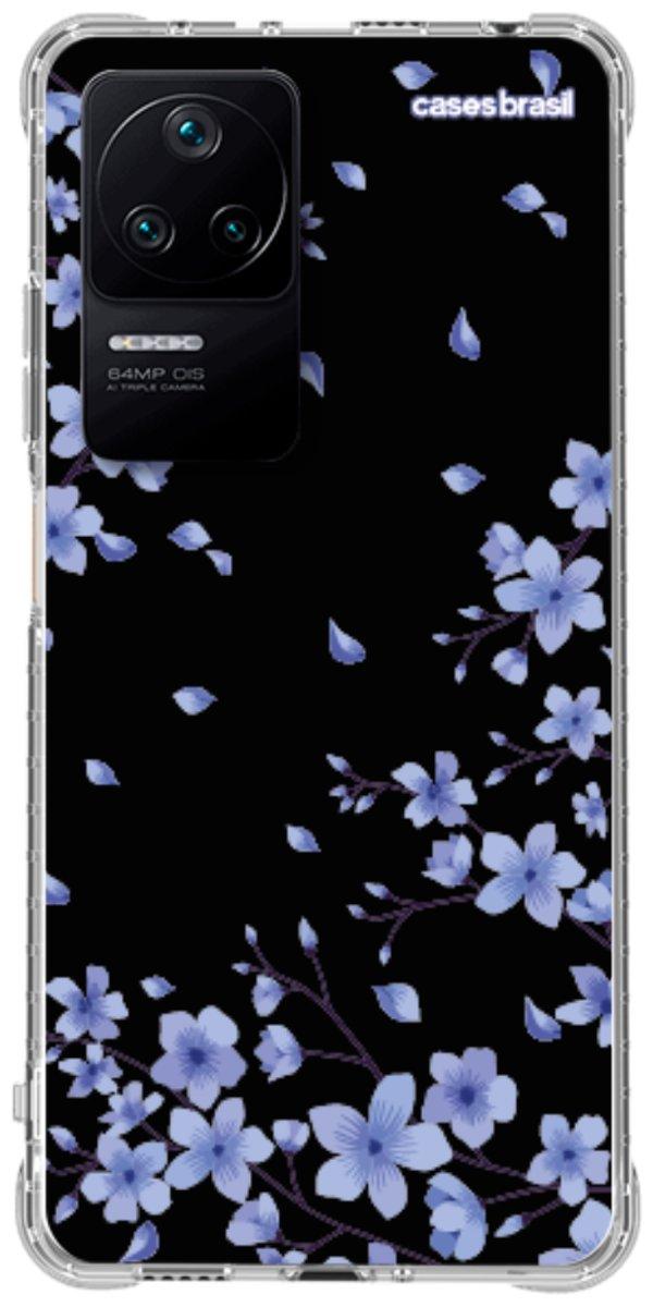 Capinha para Celular Flores de Cerejeira Azuis