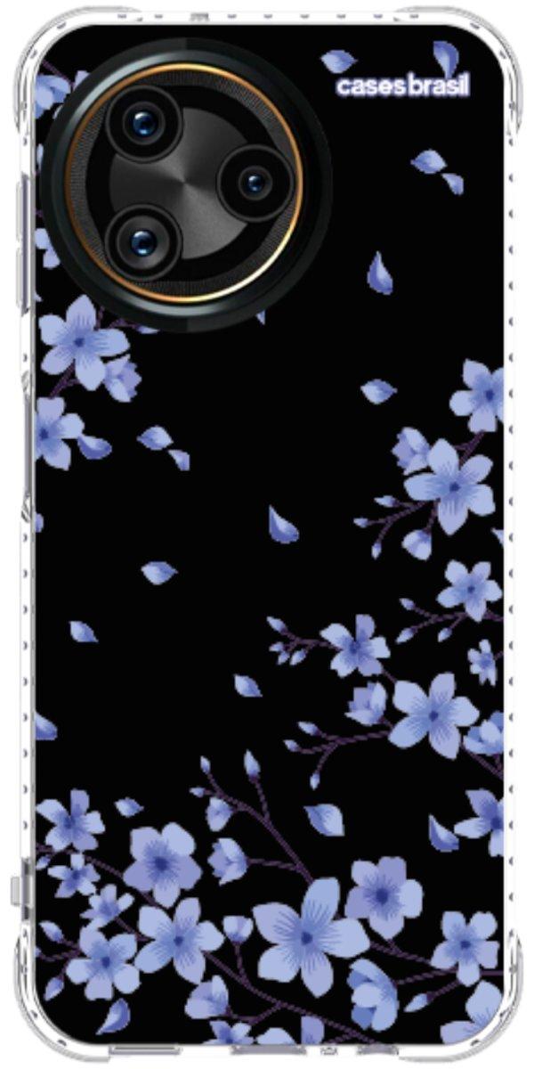 Capinha para Celular Flores de Cerejeira Azuis