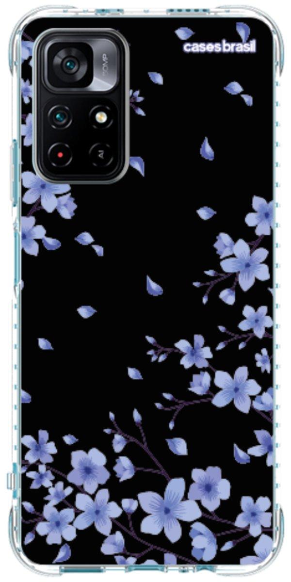 Capinha para Celular Flores de Cerejeira Azuis