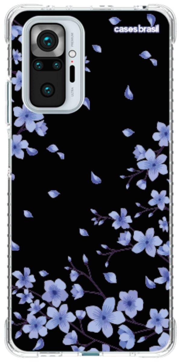 Capinha para Celular Flores de Cerejeira Azuis