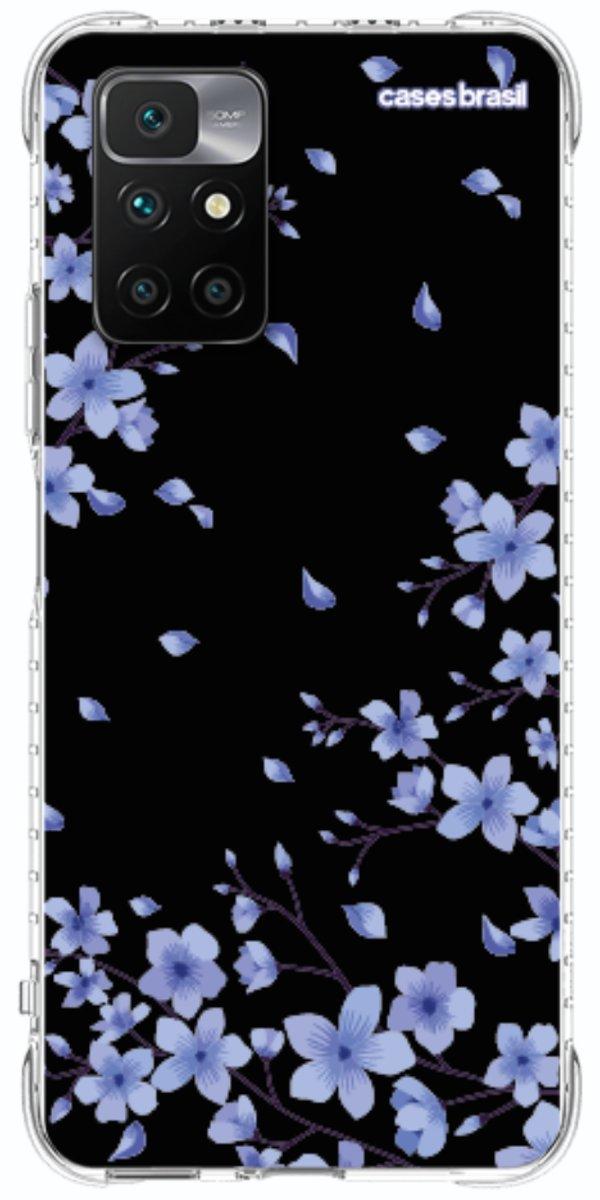Capinha para Celular Flores de Cerejeira Azuis