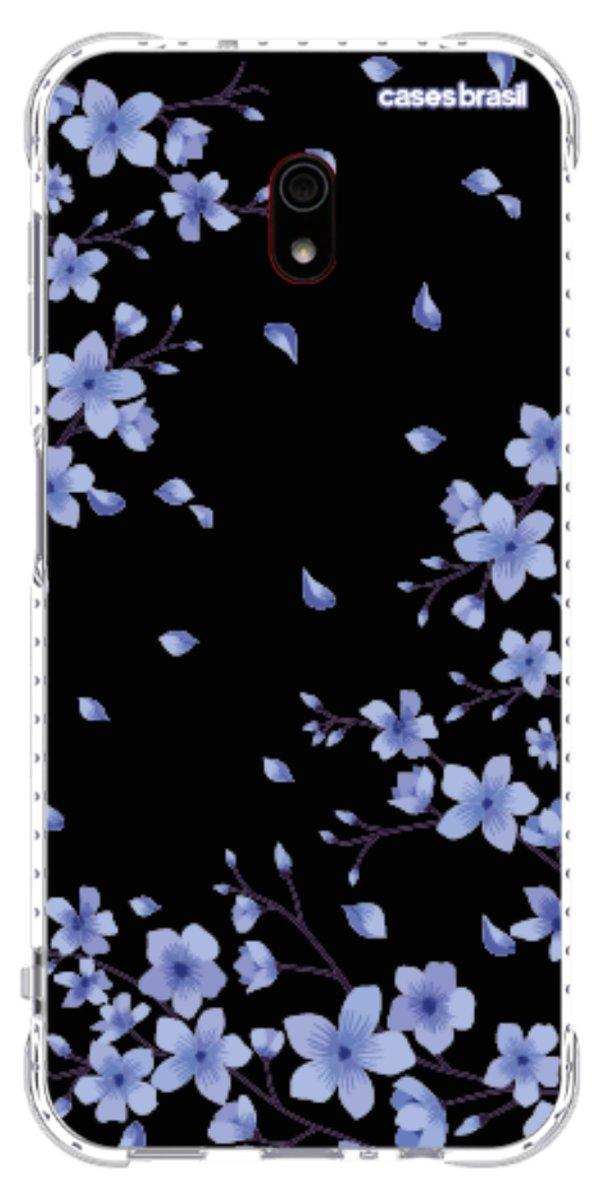 Capinha para Celular Flores de Cerejeira Azuis