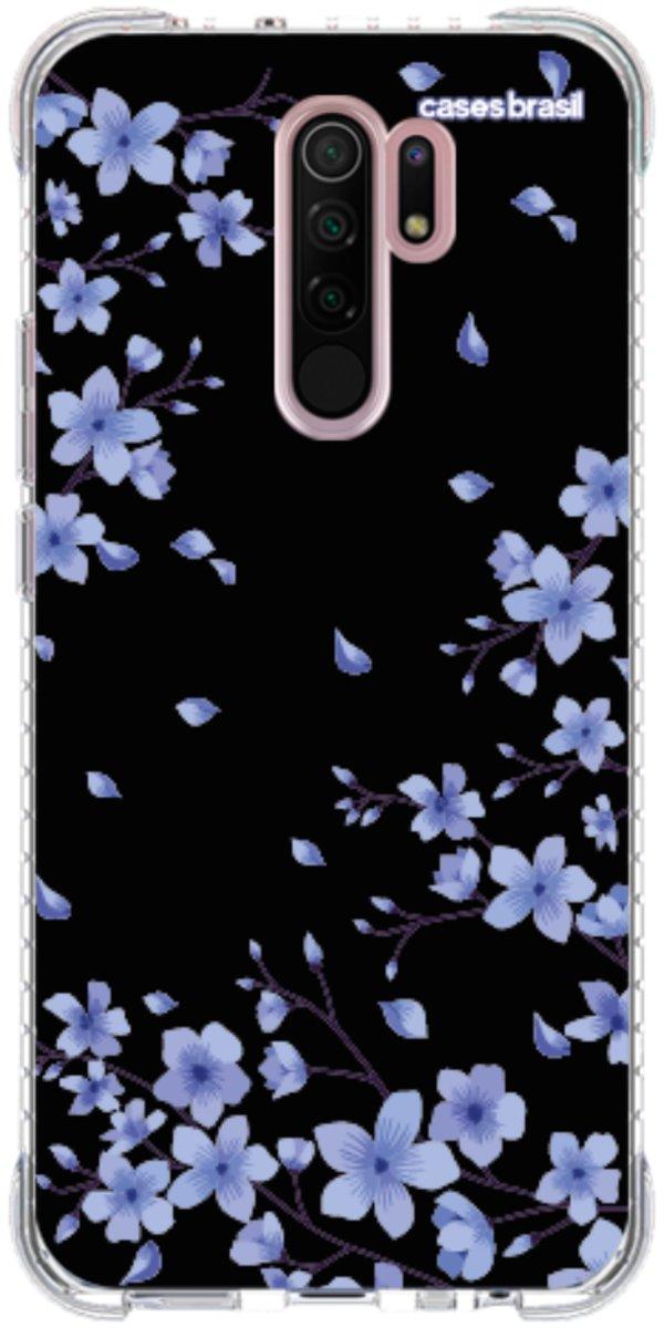 Capinha para Celular Flores de Cerejeira Azuis