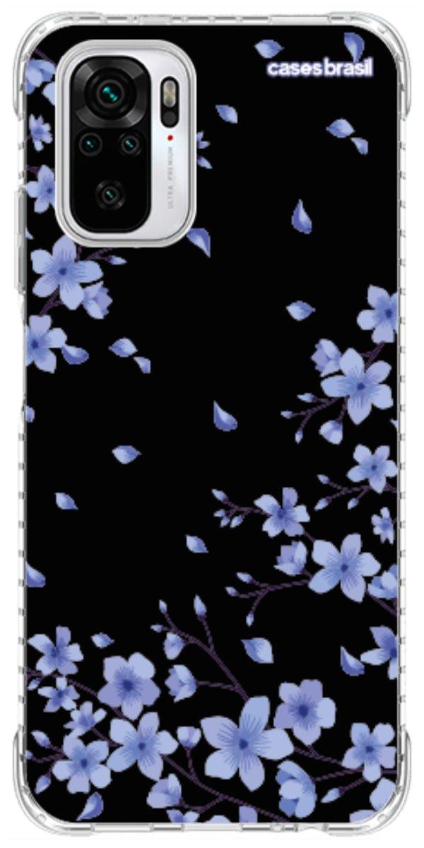 Capinha para Celular Flores de Cerejeira Azuis