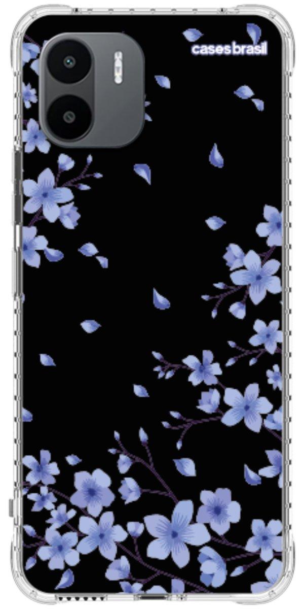 Capinha para Celular Flores de Cerejeira Azuis