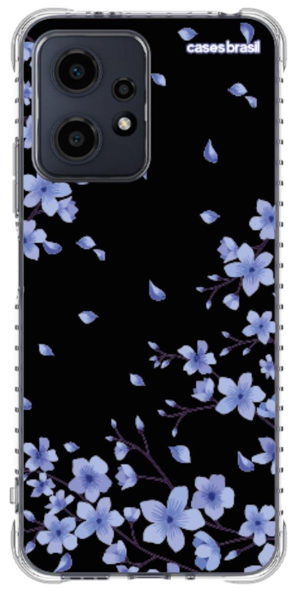 Capinha para Celular Flores de Cerejeira Azuis