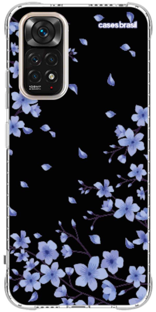 Capinha para Celular Flores de Cerejeira Azuis