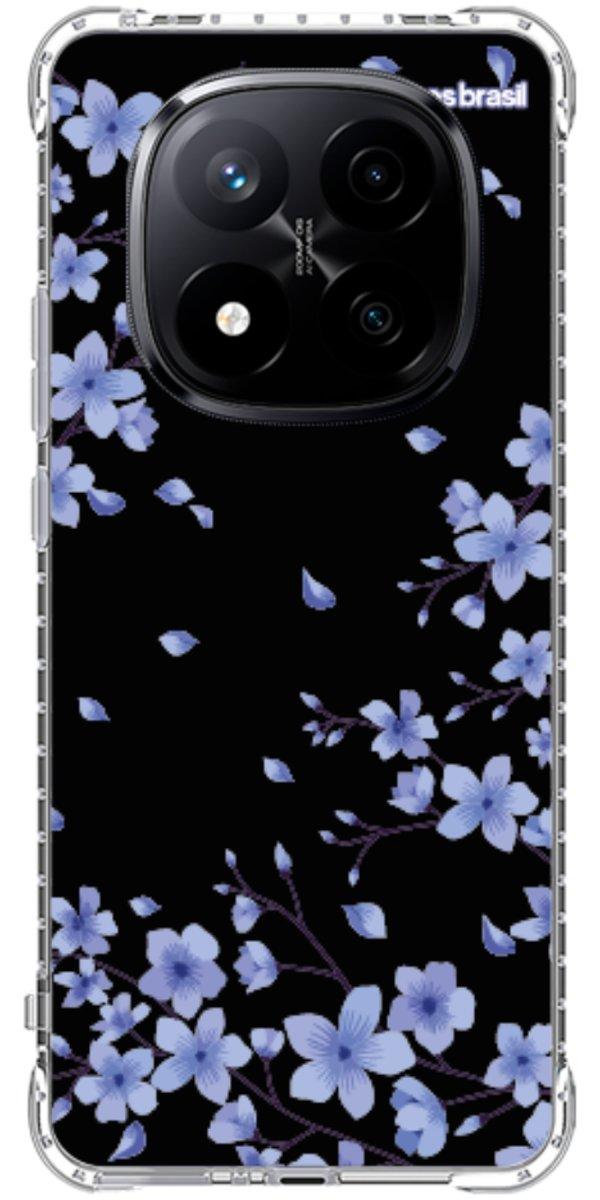 Capinha para Celular Flores de Cerejeira Azuis