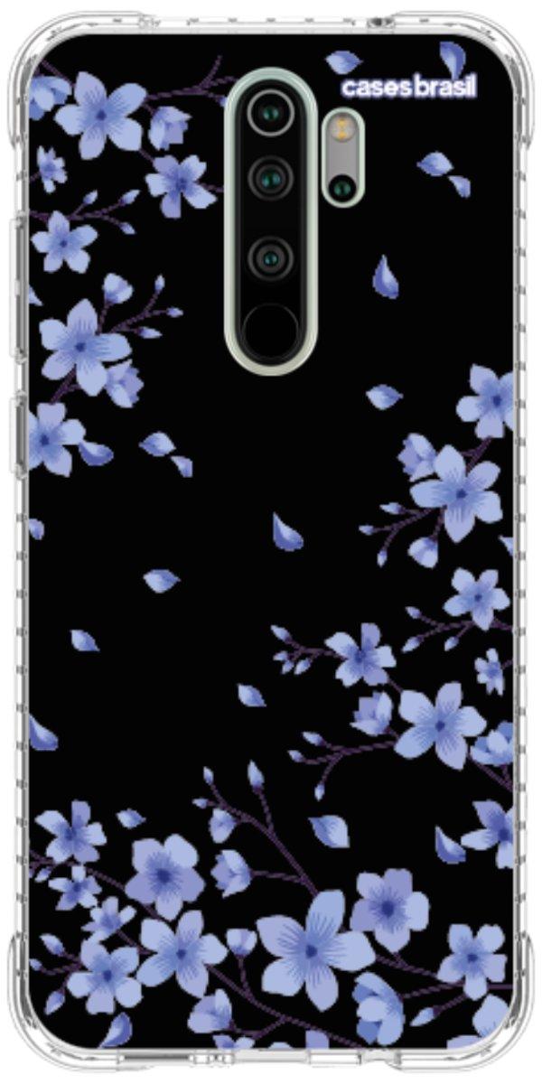 Capinha para Celular Flores de Cerejeira Azuis