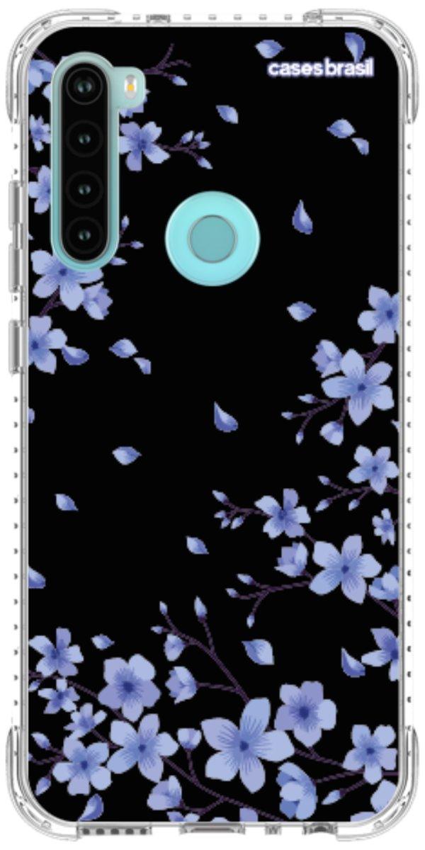 Capinha para Celular Flores de Cerejeira Azuis