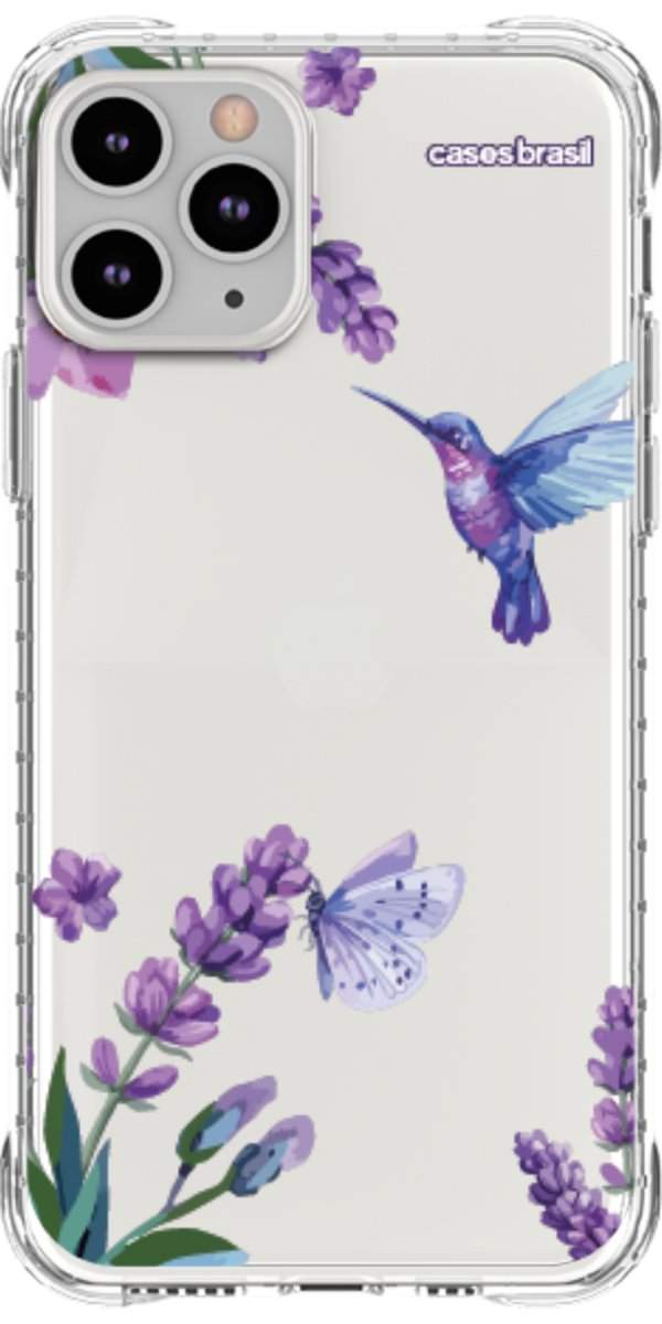 Capinha para Celular Lavanda e Beija-flor