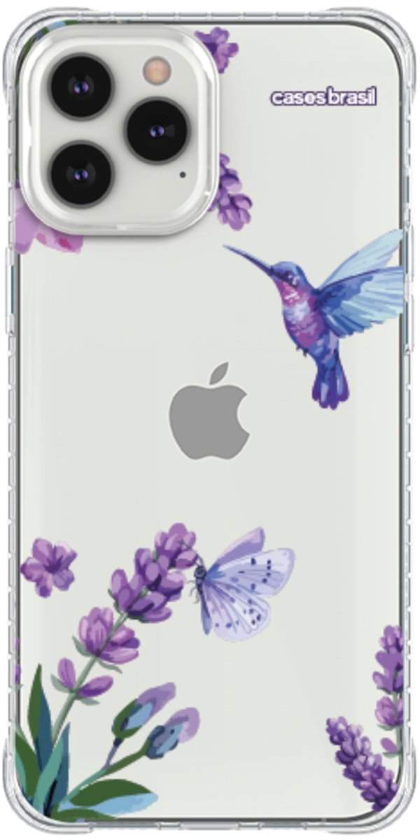 Capinha para Celular Lavanda e Beija-flor
