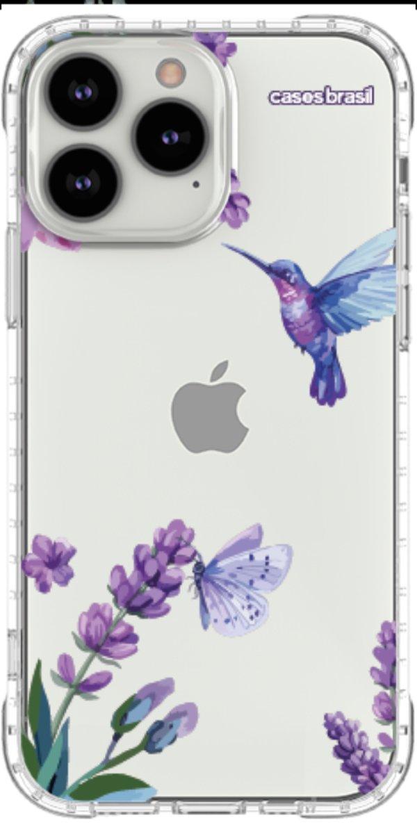 Capinha para Celular Lavanda e Beija-flor